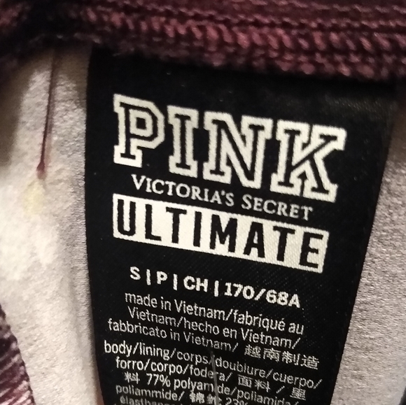 New Pink Blackout Floral Workout Leggings w/ Pocket | High-Waisted S/P - Picture 6 of 7